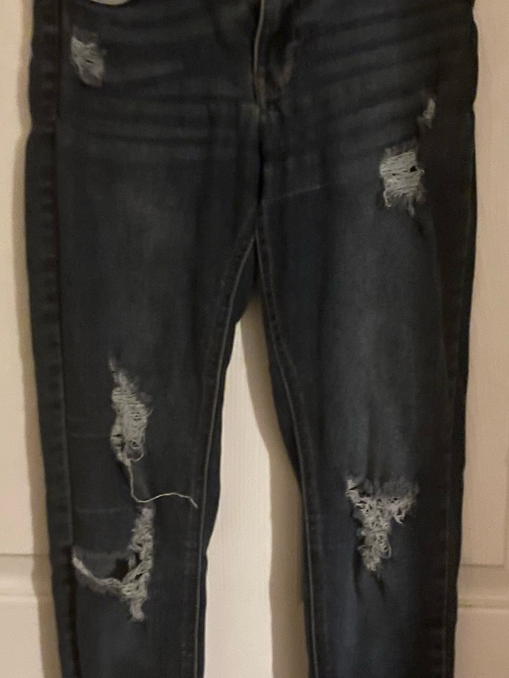Vanilla Star Black Distressed Skinny Jeans